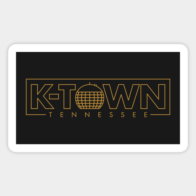 K-Town Text Logo Magnet by jepegdesign